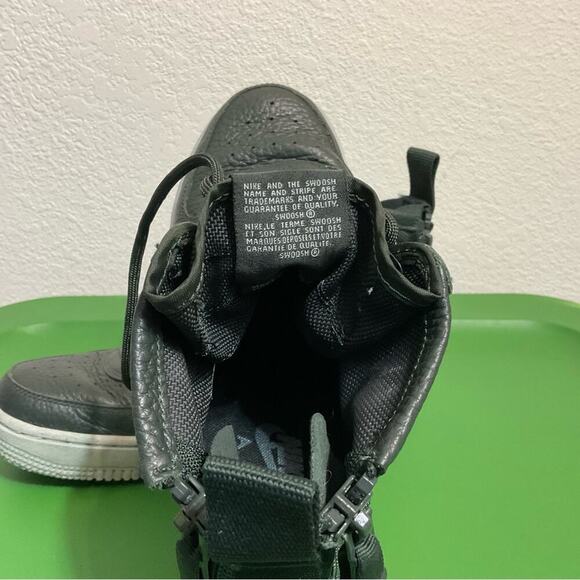 Nike Air Force SF-AF1 mid sneakers women 8 green nylon High-top - Picture 8 of 10